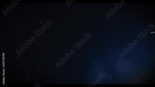 Abstract Space Background Animation Through Lights of Plasma and Nebula
