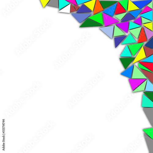 mosaic from triangles gorgeous colors