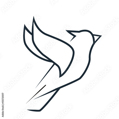Minimal and modern Bird Icon for businesses or Logo