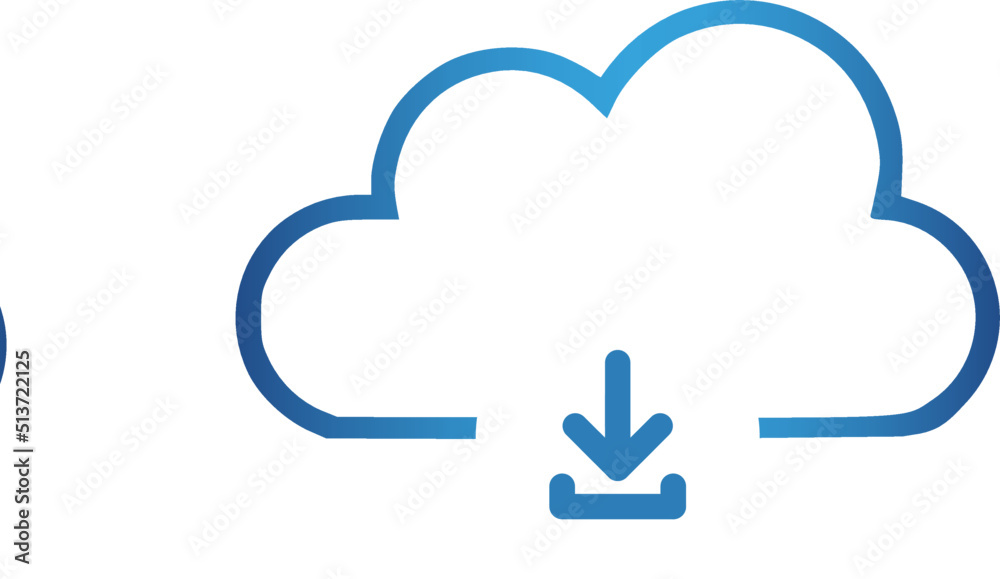 Upload cloud vector icons, store and transfer information and data on the Internet Upload cloud vector icons, store and transfer information and data on the Internet