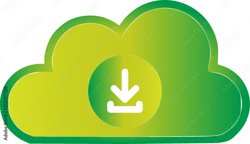 Download cloud vector icons, store and transfer information and data on the Internet Download cloud vector icons, store and transfer information and data on the Internet