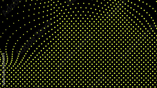 Dome-shaped protrusion part seine by stretching mesh for the illusion three-dimensional deformation of the surface. Screen media video trippy. Mesh LCD display. Scale size different hole space.