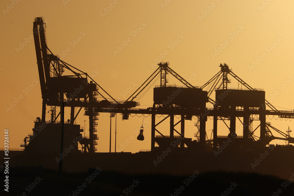 An industrial sunset An industrial sunset