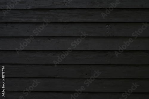 Wallpaper Mural Panorama of Black wood fence texture and background seamless. Torontodigital.ca