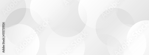 Abstract background with gray circle. White and grey abstract modern transparency circle presentation background.