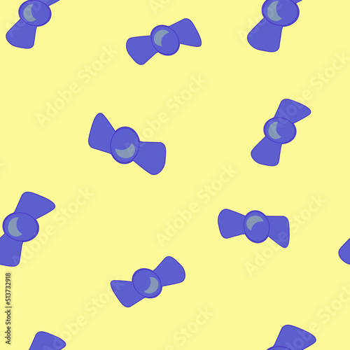 Cute illustration of candy bows tie. seamless pattern. can be used for fabric, valentine, textile, apparel, pattern fill, background, wallpaper, wrapping paper