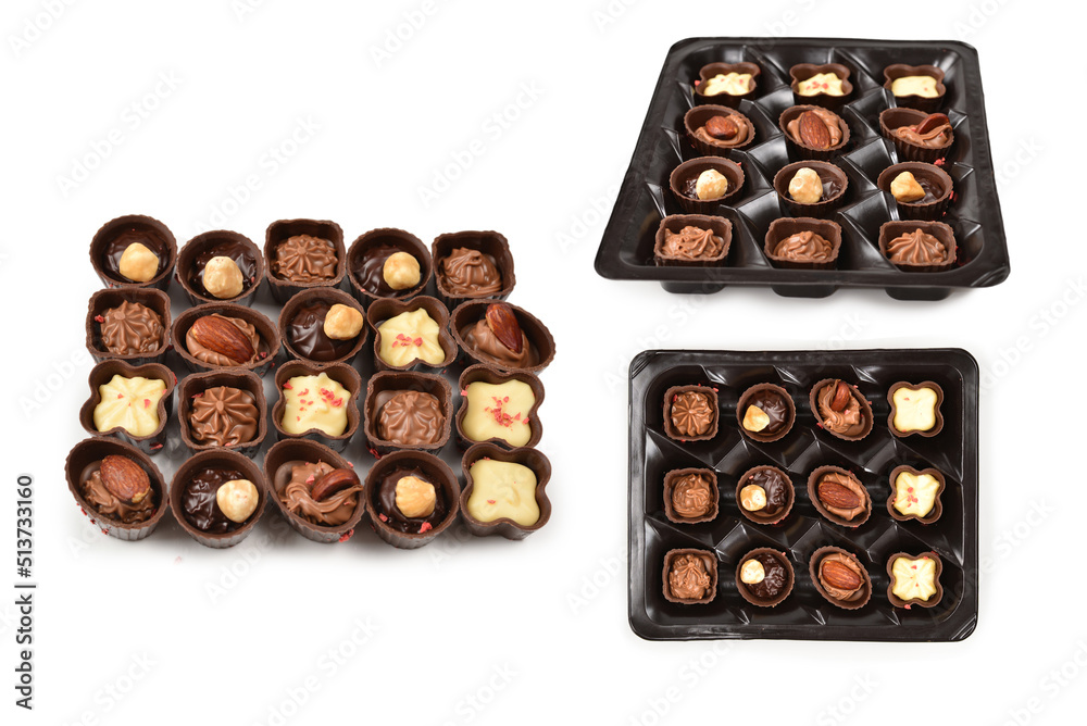 Mix of tasty chocolate candy collection. Mix of tasty chocolate candy collection.