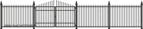 Gate and fence made from steel