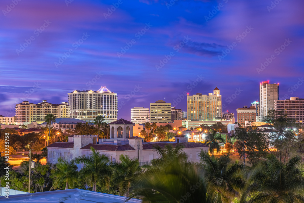 Sarasota, Florida, USA Downtown Skyline