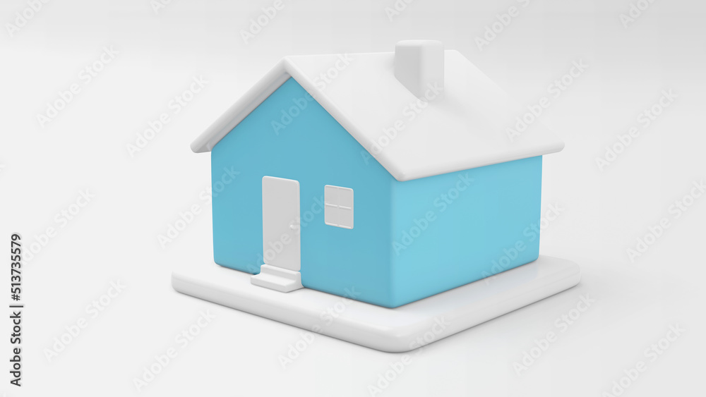 3D Illustration of cartoon house. Colorful home in animation style. For advertising toys or animation movie and pictures book. 3d render 3D Illustration of cartoon house. Colorful home in animation style. For advertising toys or animation movie and pictures book. 3d render