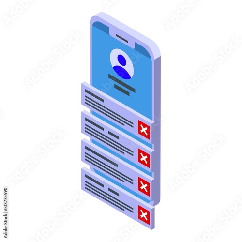 Online support icon isometric vector. Service chat. Help tech
