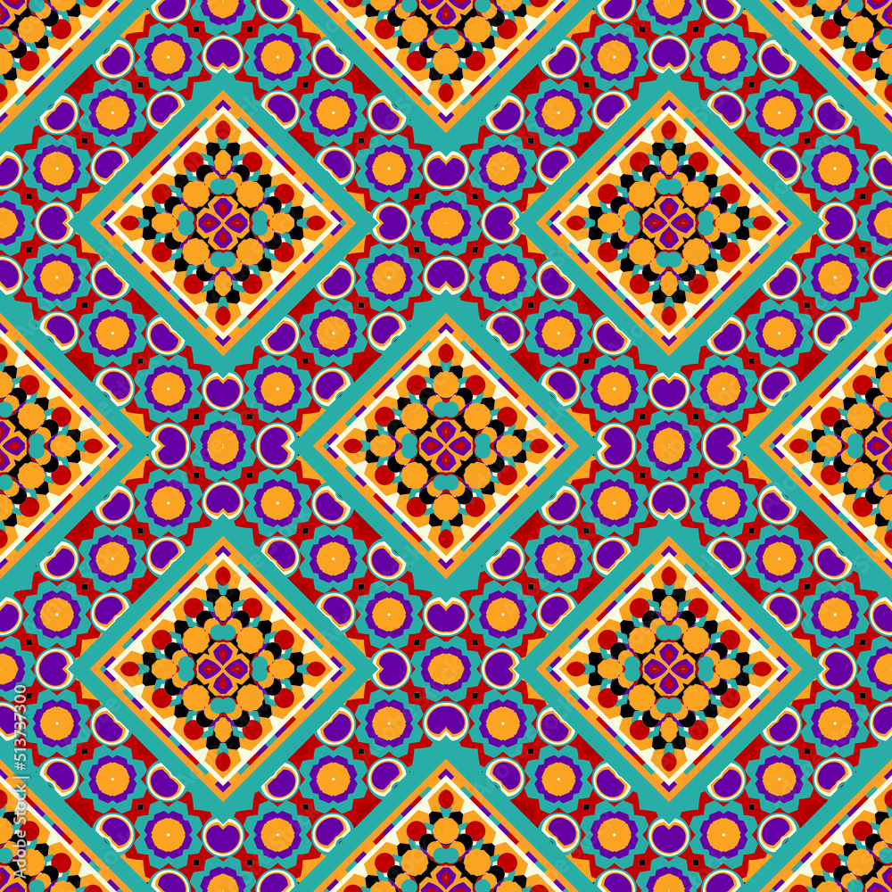 seamless ethnic pattern design.Geometric ethnic oriental ikat pattern traditional Design.Geometric ethnic oriental pattern traditional Design for background,carpet,clothing,wrapping,fabric,embroidery
