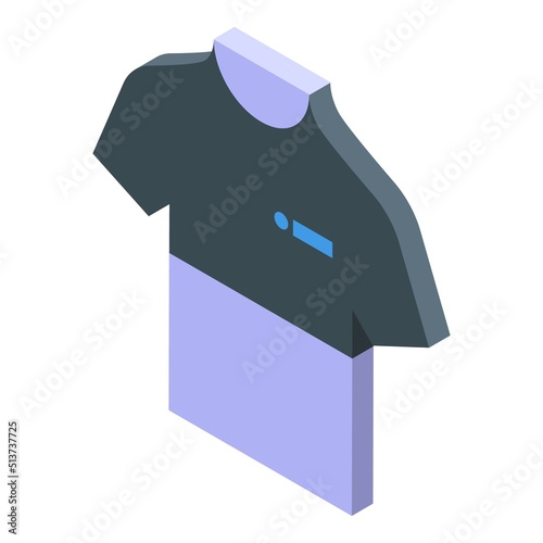 Fitness tshirt icon isometric vector. Workout gym. Dance woman