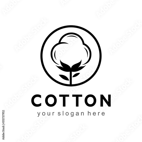 cotton vector logo template