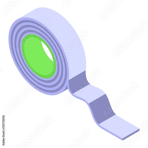 Rhinoplasty magnifier icon isometric vector. Nose surgery. After lift