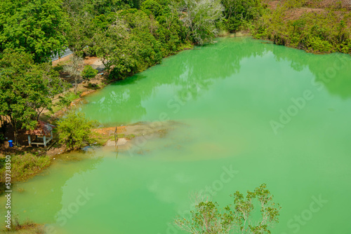 An emerald lake in Jemaluang  Johor  Malaysia