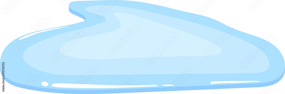 Water puddle clipart design illustration