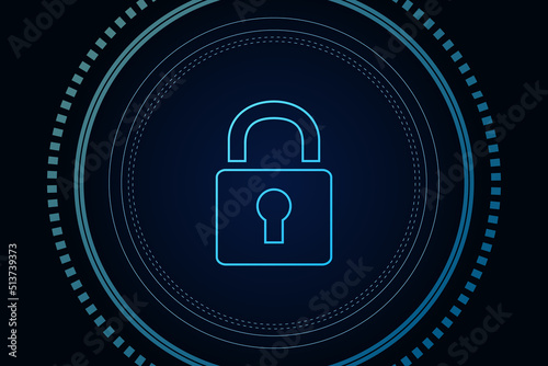 Cyber security technology concept , Shield With Keyhole icon with world map background , personal data , vector illustration.