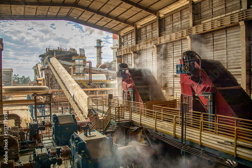 mill processing sugar cane industry photo