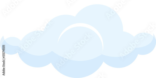 White cloud clipart design illustration