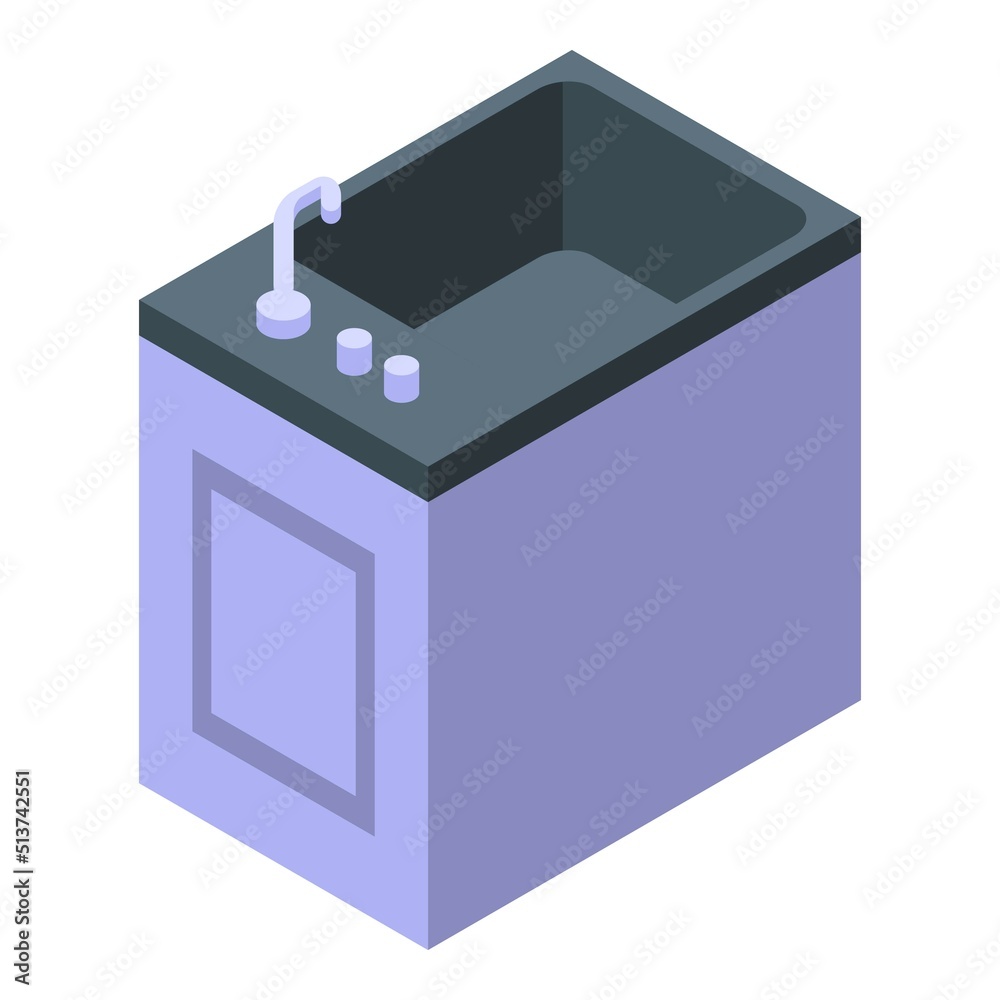 Dog bath icon isometric vector. Spa shower. Wash puppy Dog bath icon isometric vector. Spa shower. Wash puppy