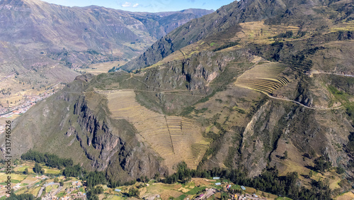 Nice view of the Pisac ruins in Cusco.