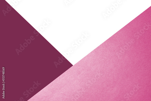 Dark and light abstract white and shades or tones of pink triangles paper background with lines intersecting each other plain vs textured cover