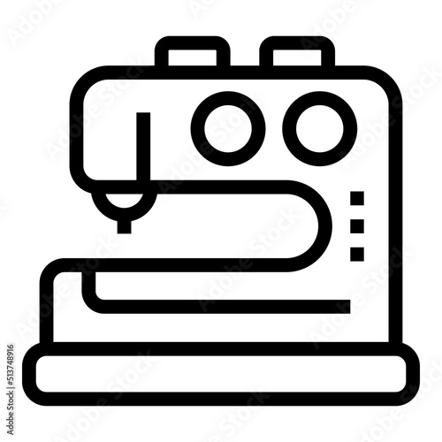 Sewing machine icon outline vector. Art craft. Hand children