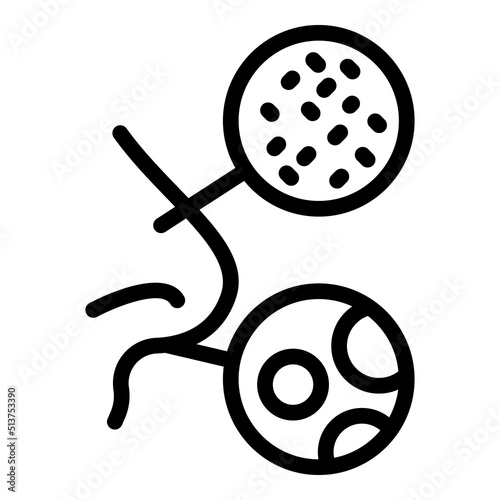 Nose care icon outline vector. Health disease. Acne scar