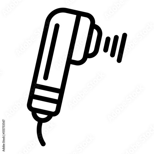 Sound skin tool icon outline vector. Clinic health. Dry disease
