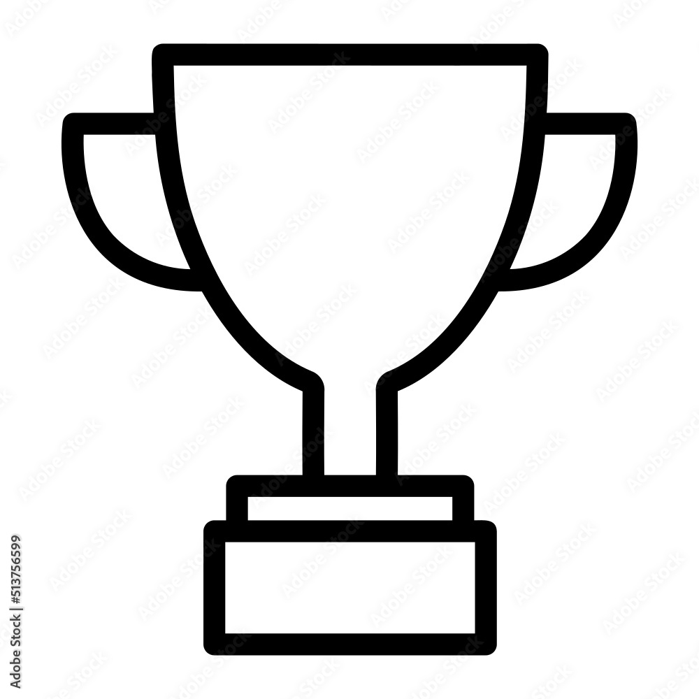 trophy line icon trophy line icon
