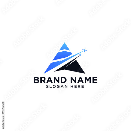 abstract logo design abstract Pyramid logo