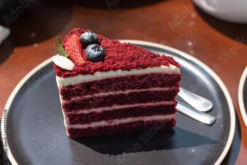 sweet redvelvet cake photo