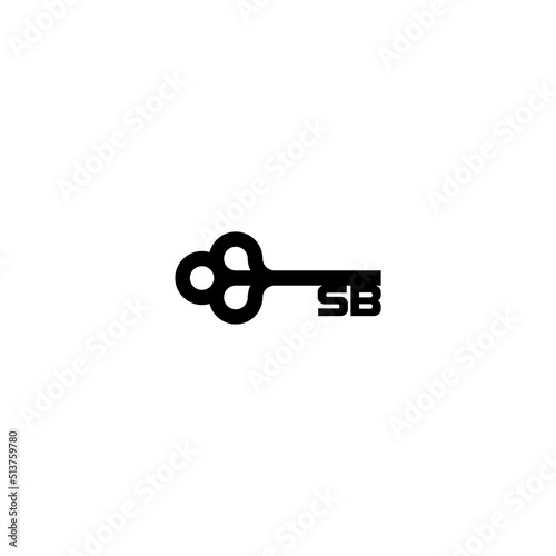 SB home key concept logo initial concept with high quality logo design