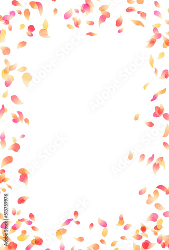 Fototapeta Naklejka Na Ścianę i Meble -  背景素材_水彩_花吹雪_赤