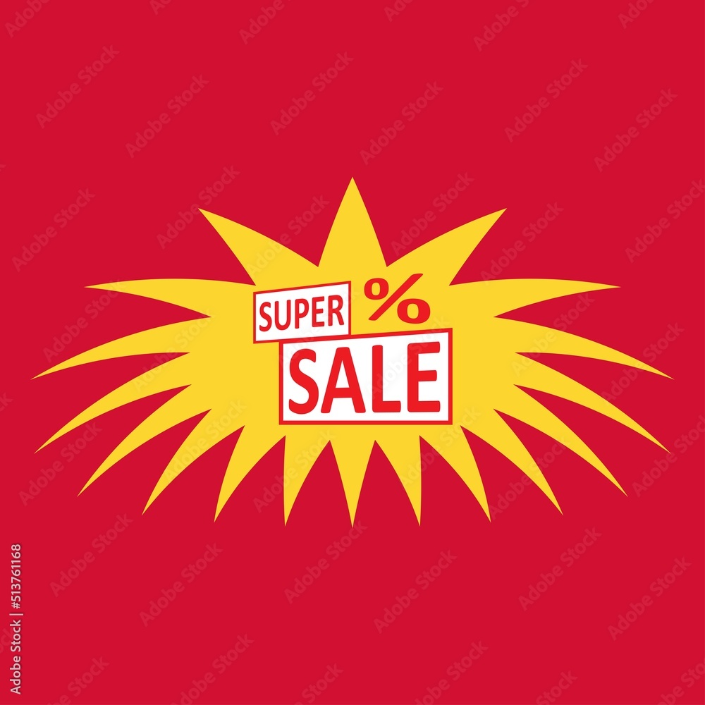 Sale on a white background. Vector illustration.