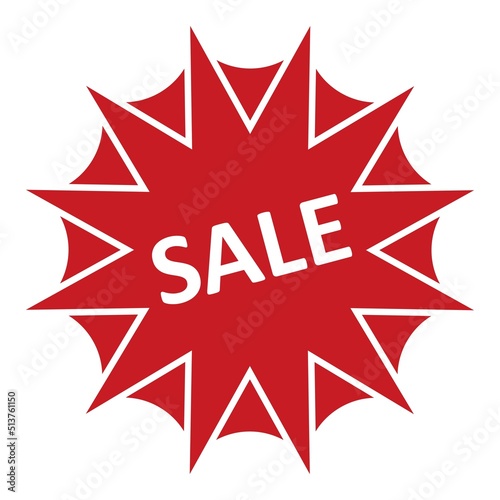 Sale on a white background. Vector illustration.