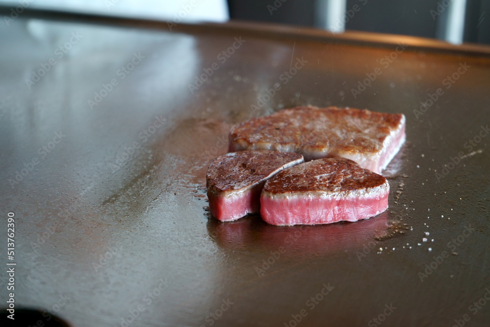 Obraz premium Beef Steak by Japanese Chef