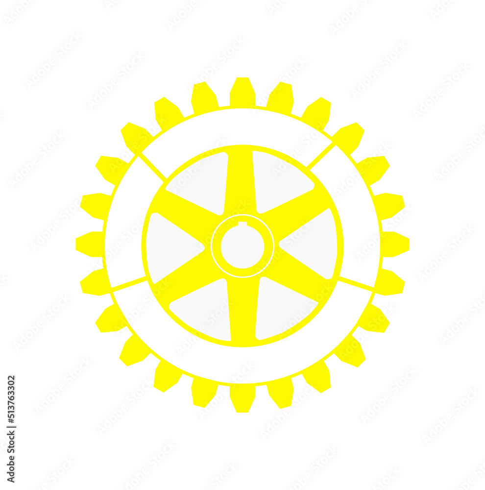 Obraz premium Rotary club wheel