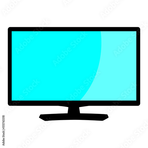 lcd tv with blue screen