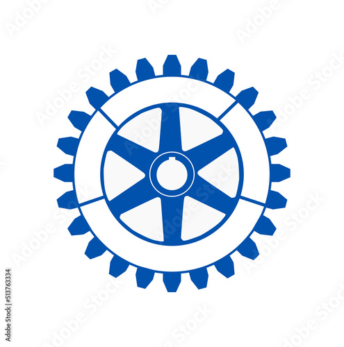 Rotary club wheel photo