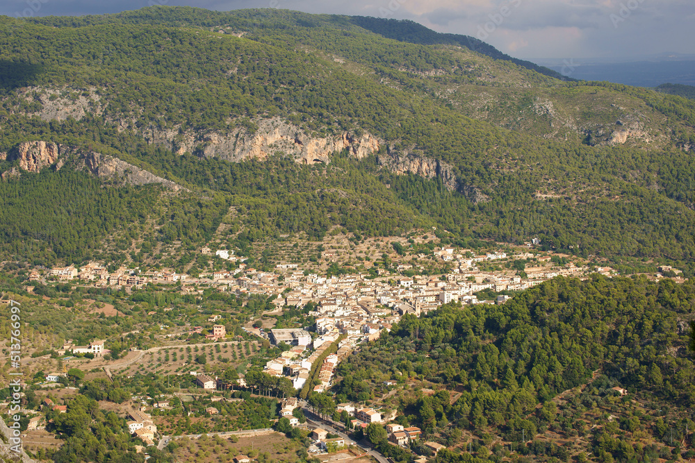 Obraz premium Bunyola. Sierra de Tramuntana.Mallorca.Illes Balears.España.