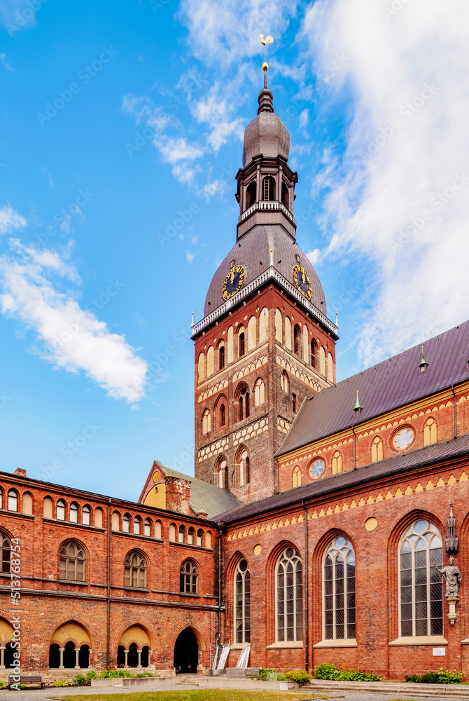 Cloister in Cathedral of Saint Mary (Dome Cathedral), Old Town, UNESCO World Heritage Site, Riga, Latvia Cloister in Cathedral of Saint Mary (Dome Cathedral), Old Town, UNESCO World Heritage Site, Riga, Latvia