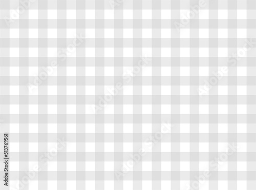 Gray gingham fabric square checkered seamless pattern texture background vector