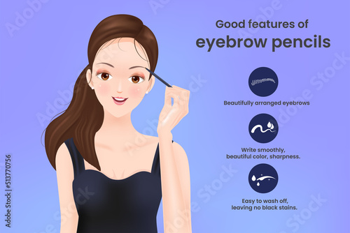 Good features of eyebrow pencils
