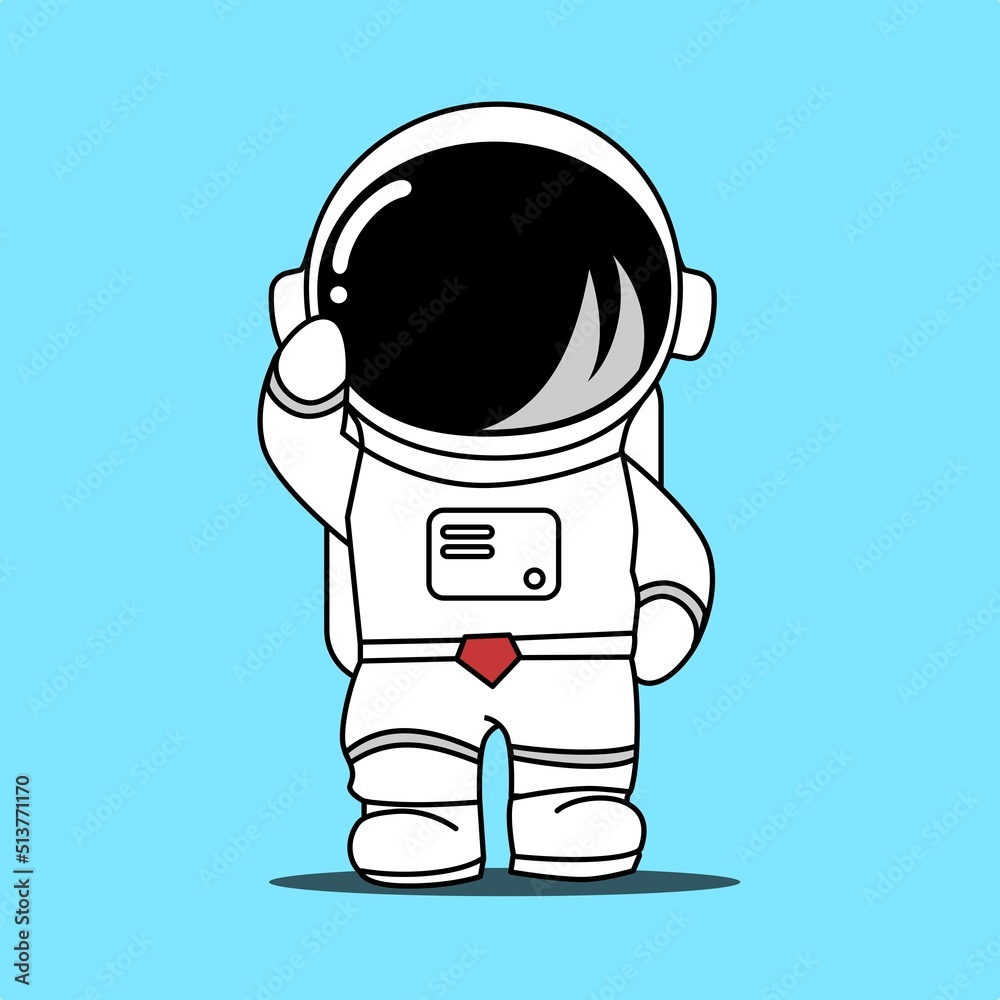 Astronaut Cartoon Illustration Astronaut Cartoon Illustration