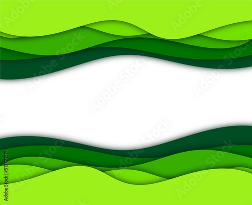 abstract green wave background