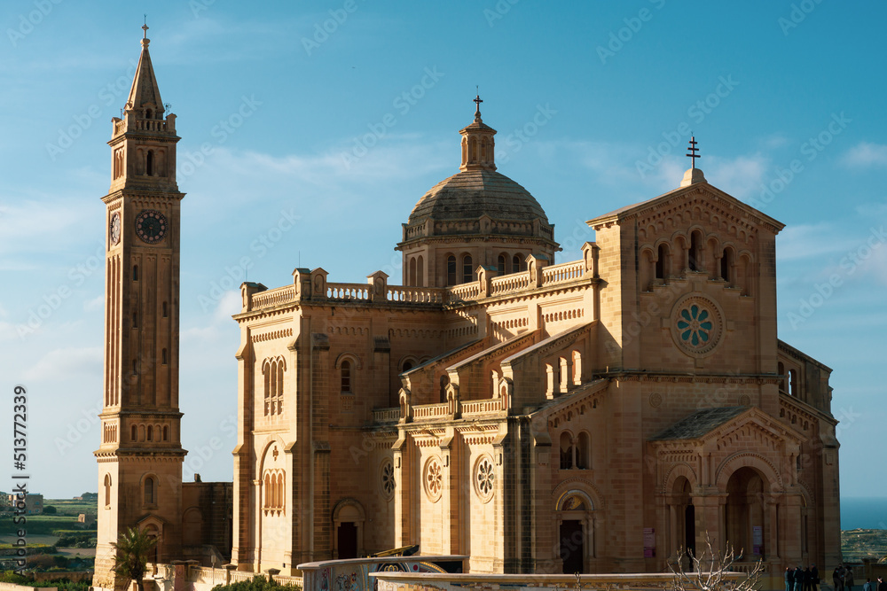 The Basilica Ta Pinu on the island of Gozo in Malta.
