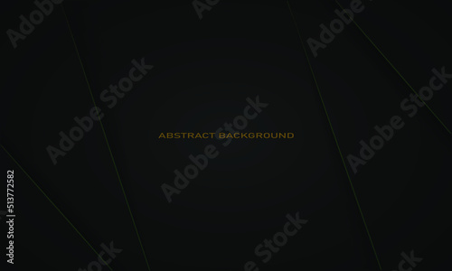 luxury background with abstract green lines and shadows, modern background