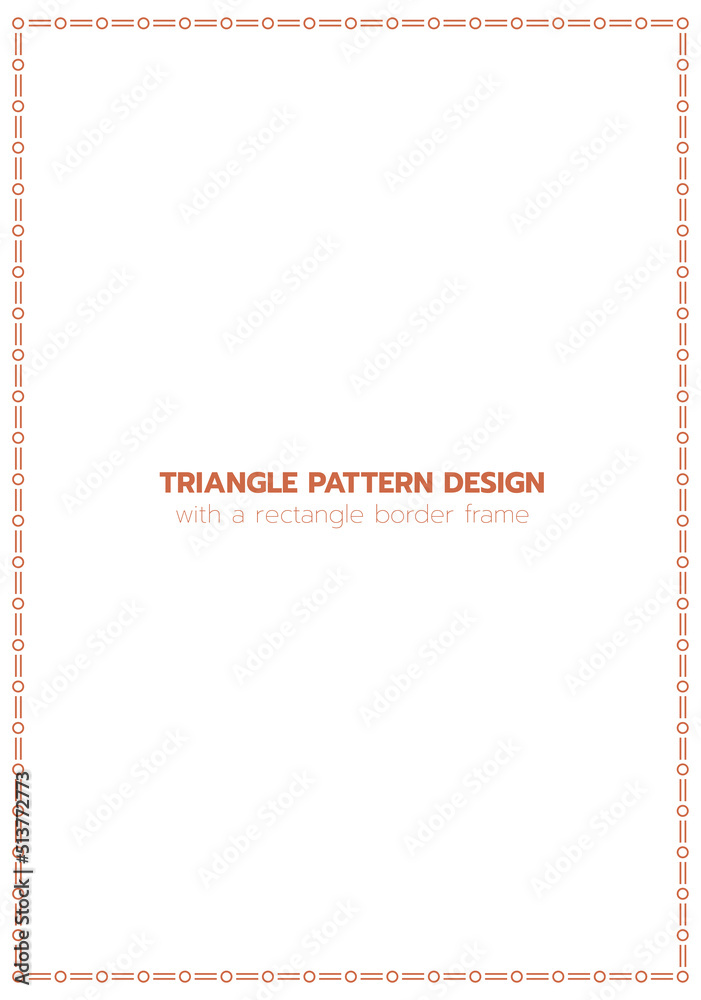 Heart pattern design with a rectangle border frame Heart pattern design with a rectangle border frame